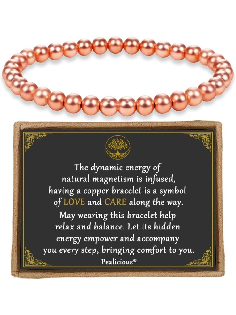 99.99% Pure Copper Magnetic Bracelet for Men & Women | Energy & Balance Jewelry